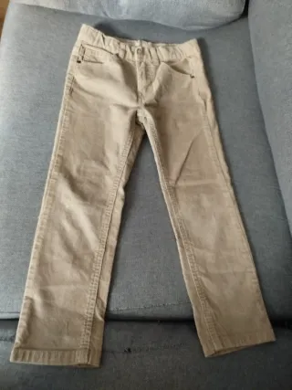 Pantalón niño 6 años beige pana