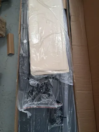 Pérgola VOUNOT Techo Retráctil Beige/Negro