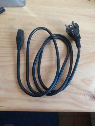 Cable alimentación amplificador, PC