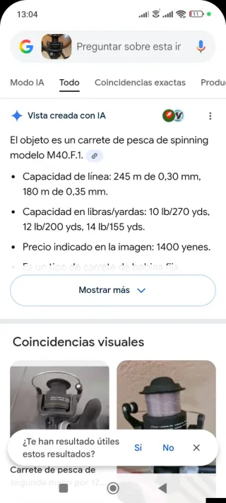 Carrete de pesca M40.F.1