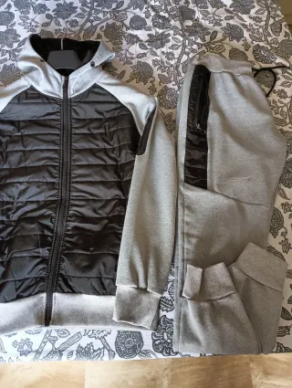 Conjunto deportivo Nike negro y gris