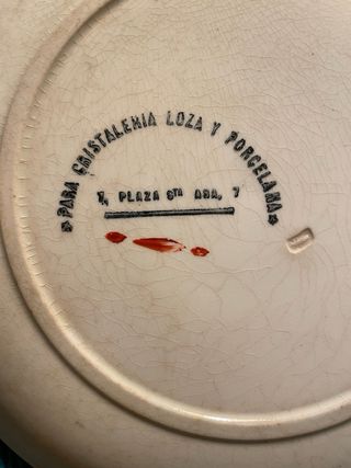 Pareja platos decorativos Creil & Montereau.