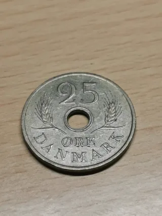 25 Ore Dinamarca Moneda Antigua