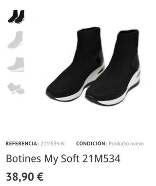 Zapatillas de Deporte de Calcetín Negro Mujer