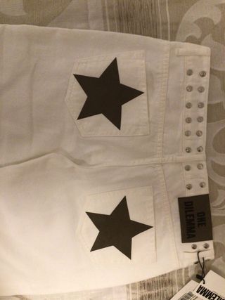 Pantalones vaqueros ONE DILEMMA blancos