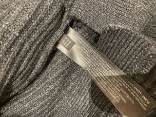 Cardigan Massimo Dutti gris con cinturón