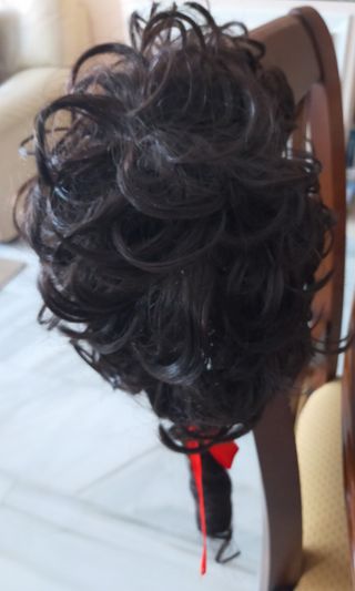 Peluca Victoriana Marrón oscuro para Disfraz