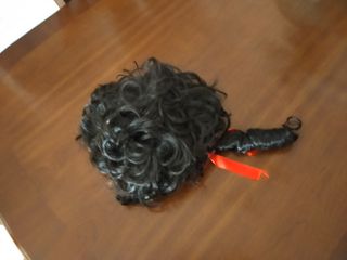 Peluca Victoriana Marrón oscuro para Disfraz