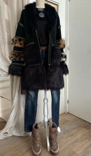 Abrigo The Extreme Collection Negro Multicolor