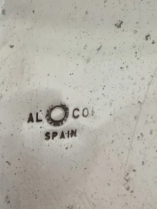 Centro de mesa/frutero plateado