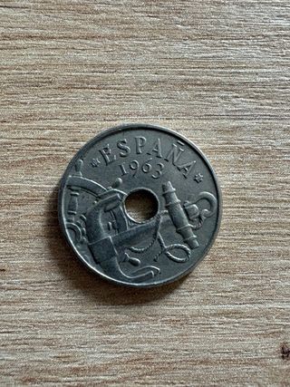 Moneda 50 céntimos 1963