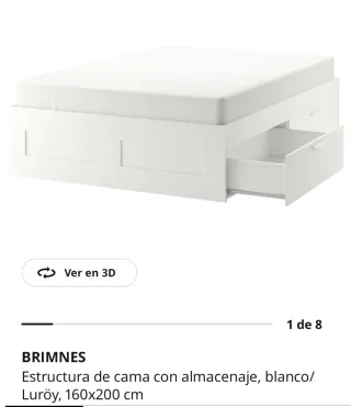 Cama 160x200 + Colchón 150x200