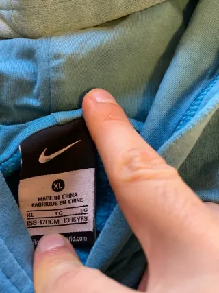 Sudadera Nike Azul con Logo Negro