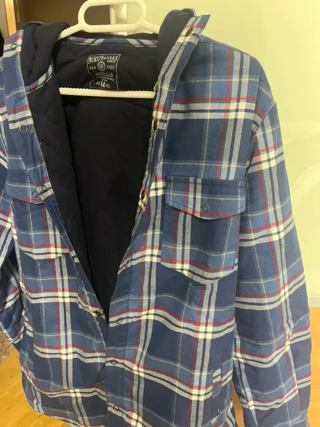 Sobrecamisa de cuadros azul