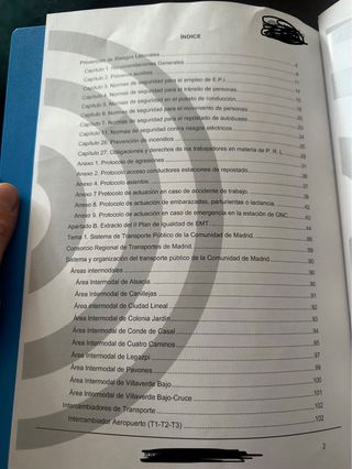 Temario emt madrid 2025