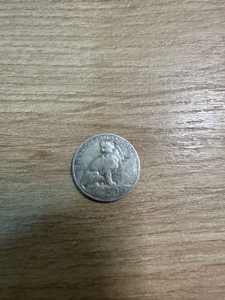 Moneda 50 céntimos 1901 Leopoldo II