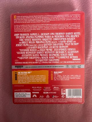 Pulp Fiction Steelbook Blu-ray 4K