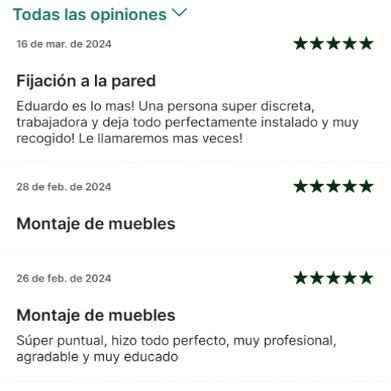 ¿Muebles nuevos de Leroy Merlin? Los monto por ti.