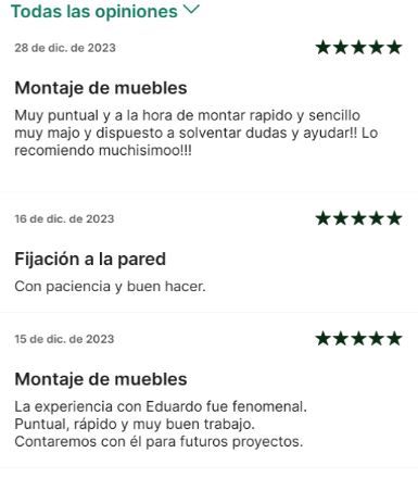 ¿Muebles nuevos de Leroy Merlin? Los monto por ti.