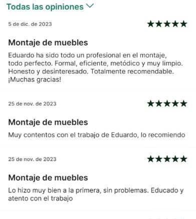 ¿Muebles nuevos de Leroy Merlin? Los monto por ti.