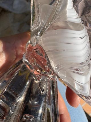 Figura Garza Cristal Murano