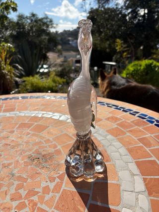 Figura Garza Cristal Murano