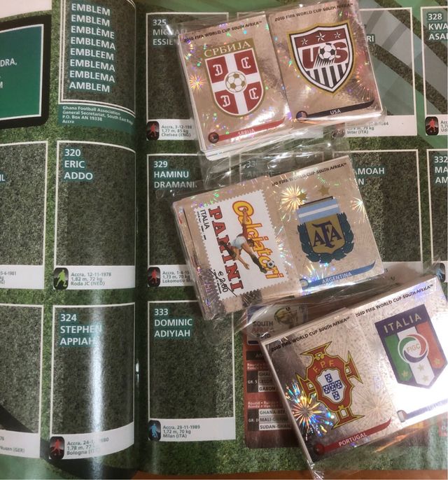 Colección sin pegar del Mundial 2010 Sudafrica
