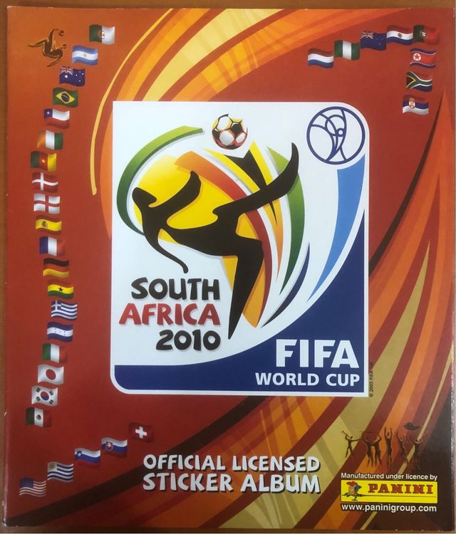 Colección sin pegar del Mundial 2010 Sudafrica