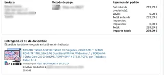 Tablet Biegedy Blu con Accessori