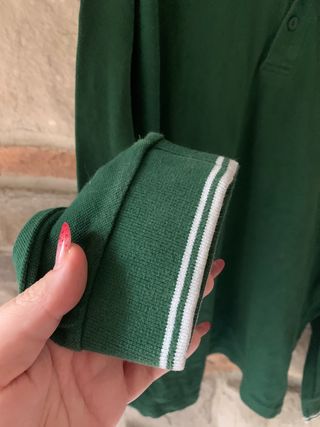 Polo uomo maniche lunghe Maltese verde L