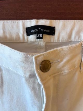 Jeans blancos tobilleros Amichi