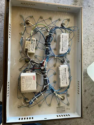 Juego 6 y 4 Candelabros Cristal y Metal, luces led