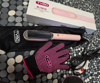 Cepillo Alisador Tymo Rosa y Negro