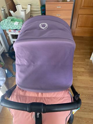 Carro Bugaboo Fox 5 capota morada y gris