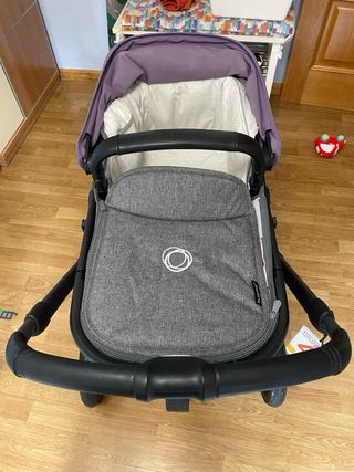 Carro Bugaboo Fox 5 capota morada y gris