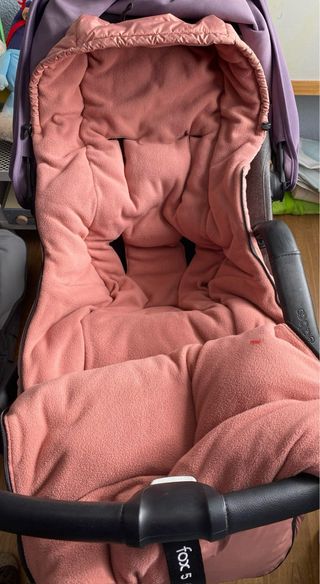 Carro Bugaboo Fox 5 capota morada y gris