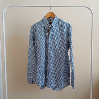 Paul&Shark -Talla 42 -Camisa cuadros –Azul, Blanco