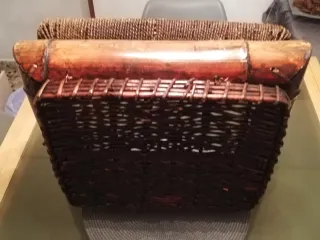 Centro de mesa terraza bambú y madera