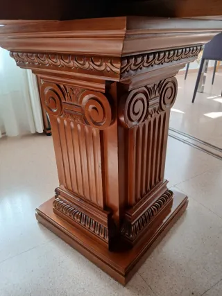 Mesa redonda extensible para salón comedor