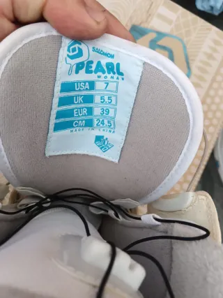 Botas Snowboard Mujer Blancas Número 39.    24.5cm