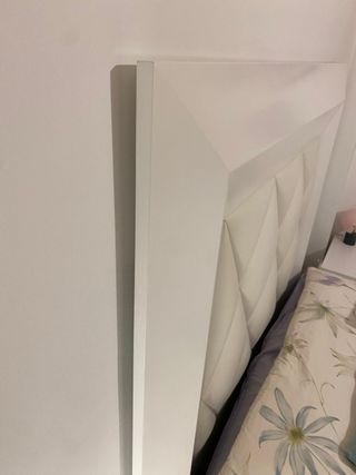 Cabecero de cama matrimonial blanco