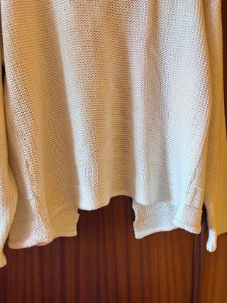 Jersey punto grueso abierto M
