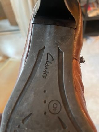 Botines Clarks Piel Marrón Talla 35