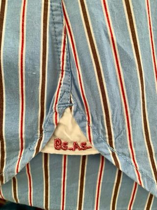 Camisa La Martina Rayas Azul Talla XL (Slim Fit)