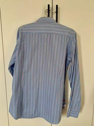 Camisa La Martina Rayas Azul Talla XL (Slim Fit)