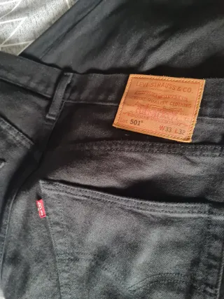 Pantalón Levis 501 Negro Talla W32 L34
