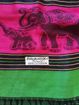 Pashmina Indiana Cashmere Elefanti