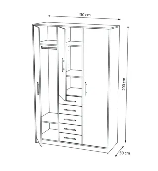 Armario El Corte Inglés Blanco