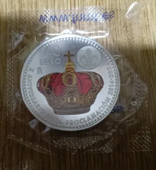 Monedas 40 Euros Plata España (4 uds)