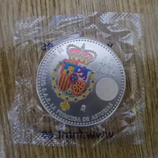 Monedas 40 Euros Plata España (4 uds)